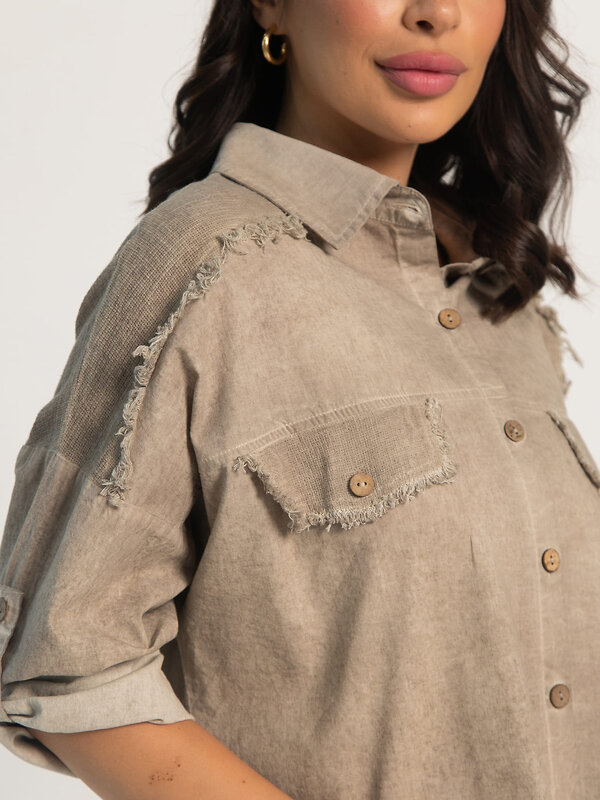 LT Collection Рубашка 598734 Б16050-4М Бежевый