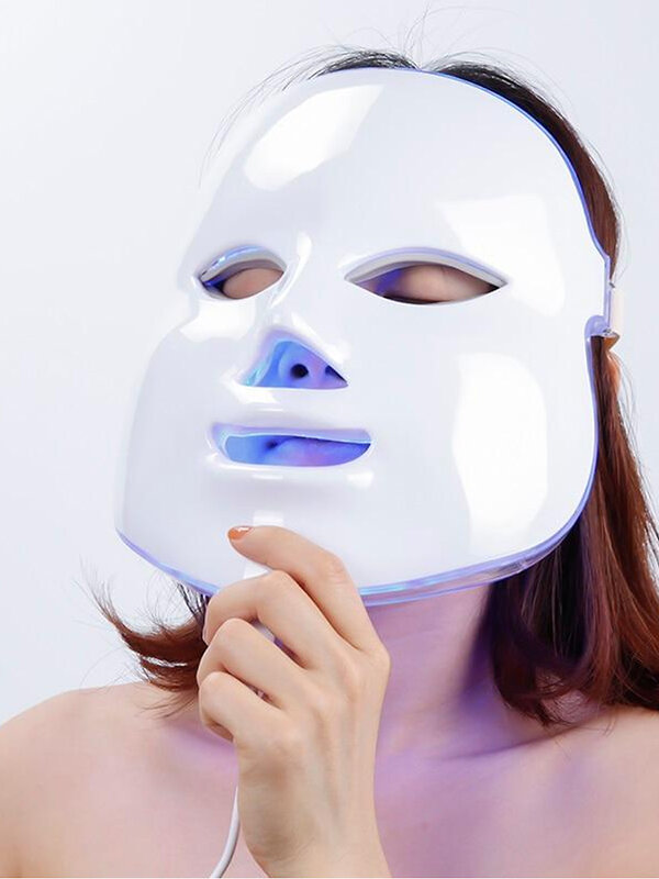 Nail Art Светодиодная LED-маска для лица / Colorful LED beauty mask, белый 598888 28469 