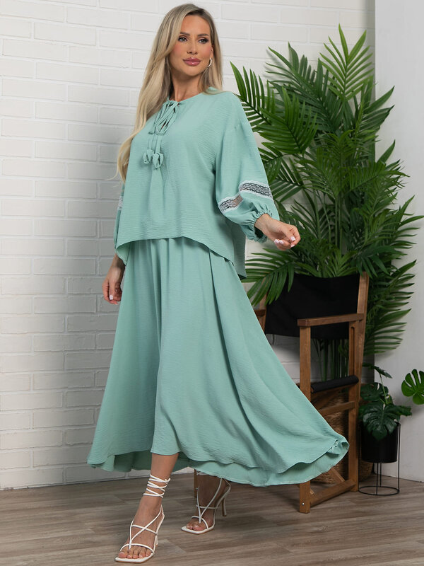 LT Collection Блуза 599268 Б15981-39М Зеленый
