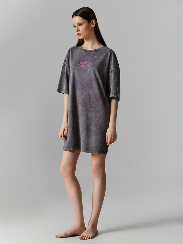 MARK FORMELLE Туника 599460 512079 ACID WASH графит +печать