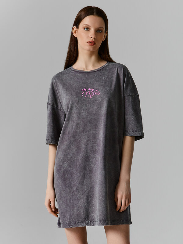 MARK FORMELLE Туника 599460 512079 ACID WASH графит +печать