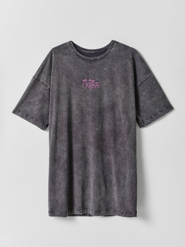 MARK FORMELLE Туника 599460 512079 ACID WASH графит +печать