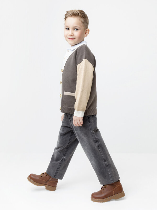 CROCKID Кардиган 599820 КВ 30177 коричневый, бежевый