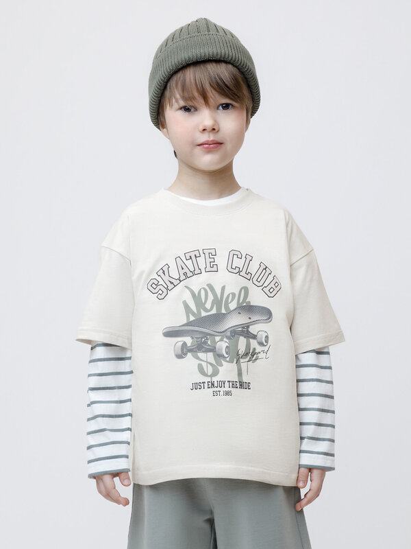 CROCKID Футболка 599903 КР 302981 светло-бежевый 