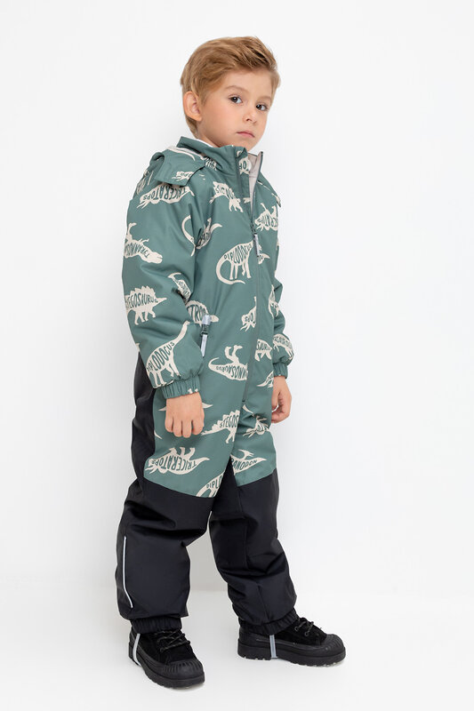 CROCKID Комбинезон 599985 ВК 60111/н/1 ГР зеленый чай, динозавры