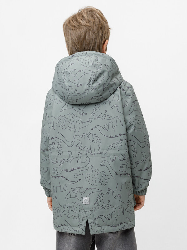 CROCKID Куртка 599990 ВК 30162/н/2 УЗГ хаки, контурные динозавры