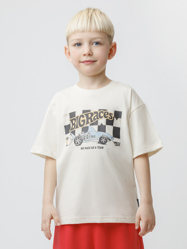 CROCKID Футболка 600021 КР 303010 молочный