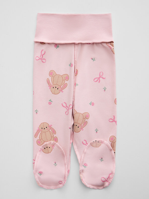 MARK FORMELLE Ползунки 600309 85117-3 кролики и бантики на св.сирен. +цв.бантики на белом +св.сирень