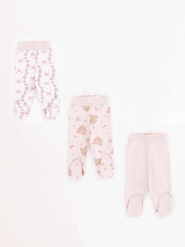 MARK FORMELLE Ползунки 600309 85117-3 кролики и бантики на св.сирен. +цв.бантики на белом +св.сирень