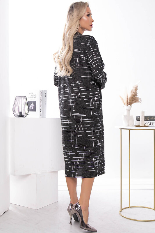 LT Collection Платье 600396 П7516 серый, серебро
