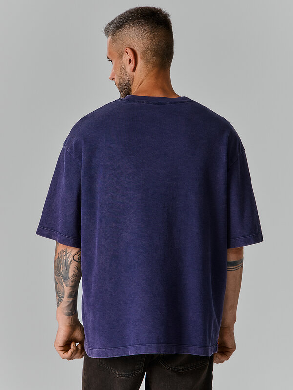 MARK FORMELLE Футболка 600710 111899 ACID WASH индиго +печать