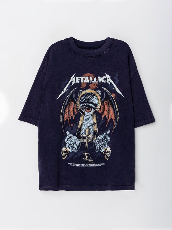 MARK FORMELLE Футболка 600710 111899 ACID WASH индиго +печать