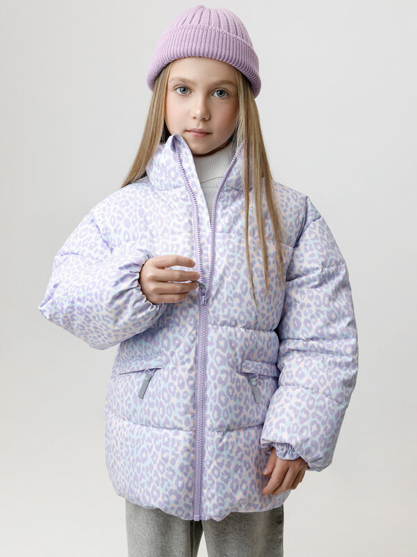 CROCKID Куртка 600861 ВК 32194/н/2 ГР мятный, неоновый леопард