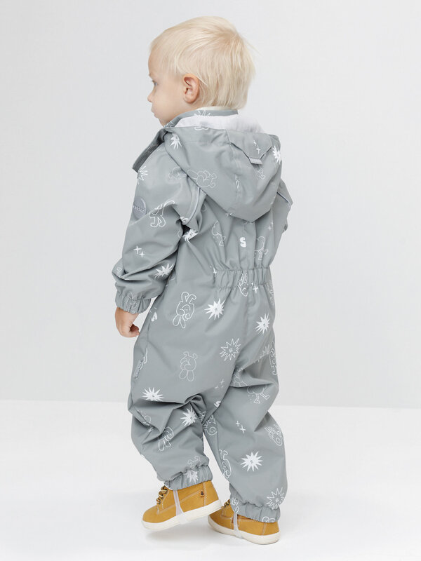 CROCKID Комбинезон 600900 ВК 60088/н/23 Ал горный шалфей, забавные смайлики