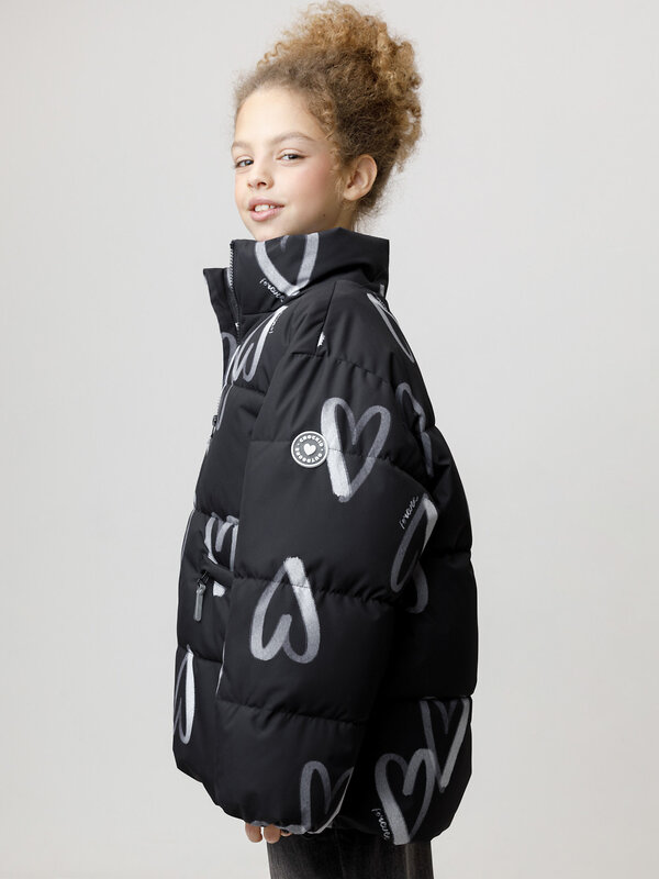 CROCKID Куртка 600926 ВК 32194/н/1 ГР черный, сердца