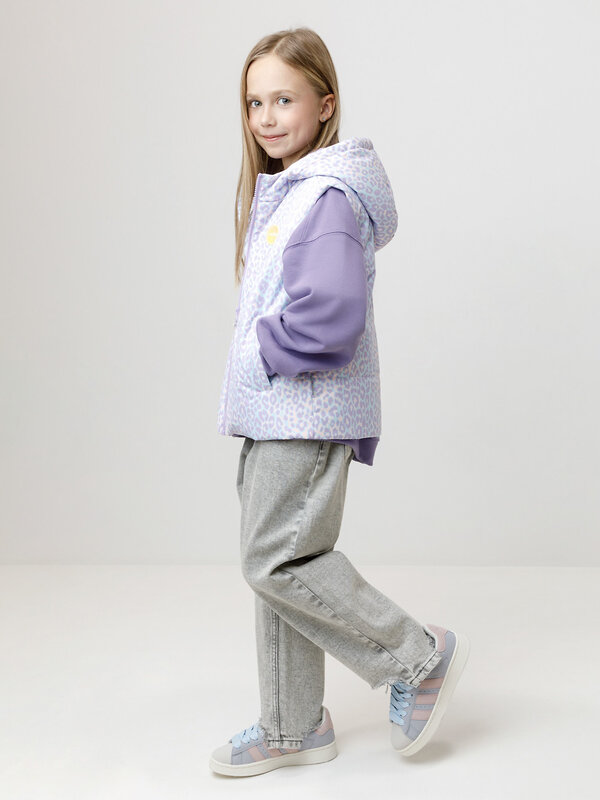 CROCKID Жилет 600958 ВК 35019/н/2 ГР (98-128) мятный, неоновый леопард