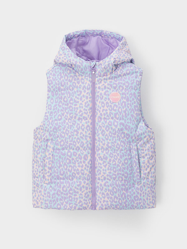 CROCKID Жилет 600958 ВК 35019/н/2 ГР (98-128) мятный, неоновый леопард