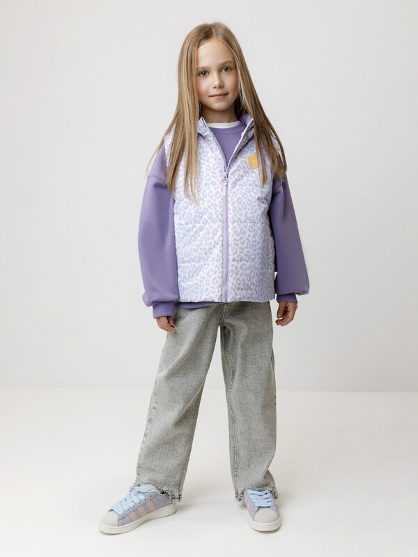 CROCKID Жилет 600958 ВК 35019/н/2 ГР (98-128) мятный, неоновый леопард