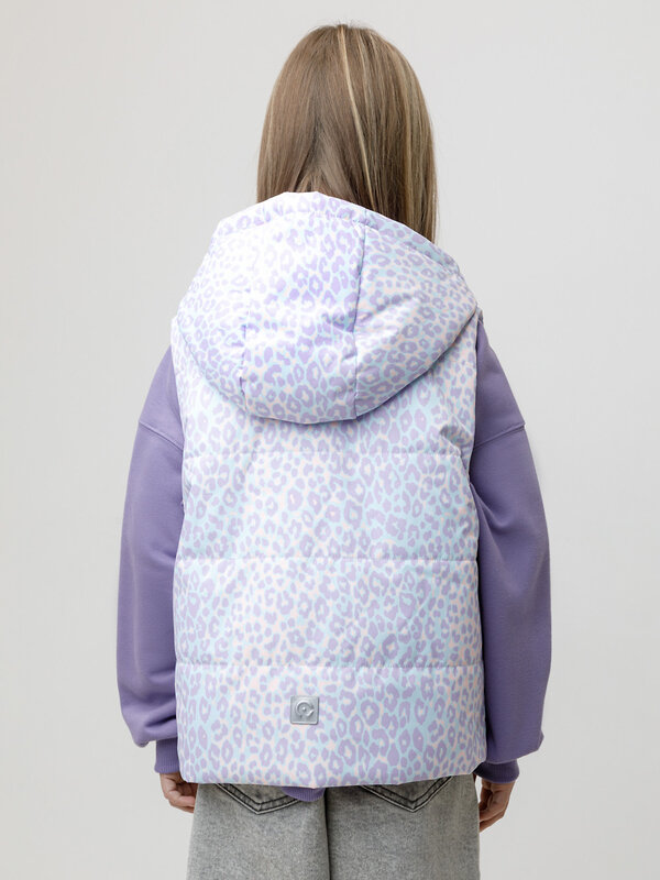 CROCKID Жилет 600958 ВК 35019/н/2 ГР (98-128) мятный, неоновый леопард
