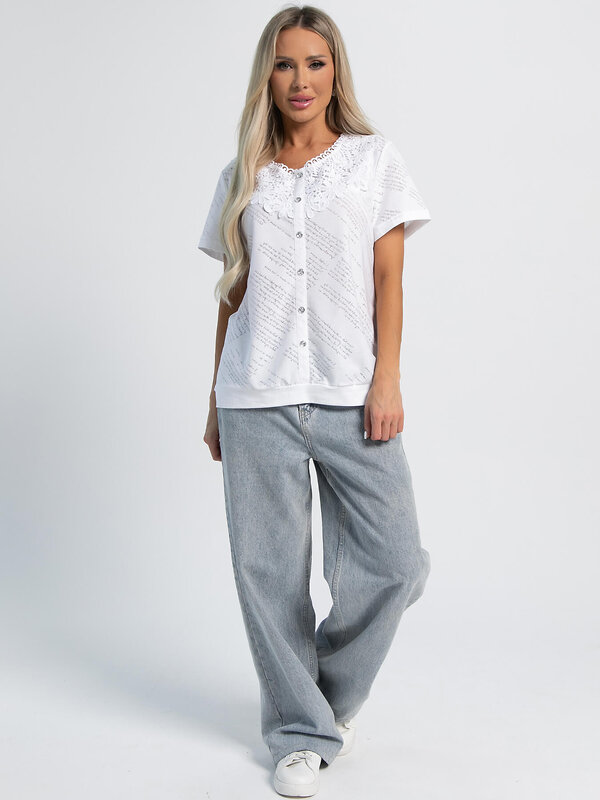 LT Collection Блуза 601088 Б16111-18М Белый