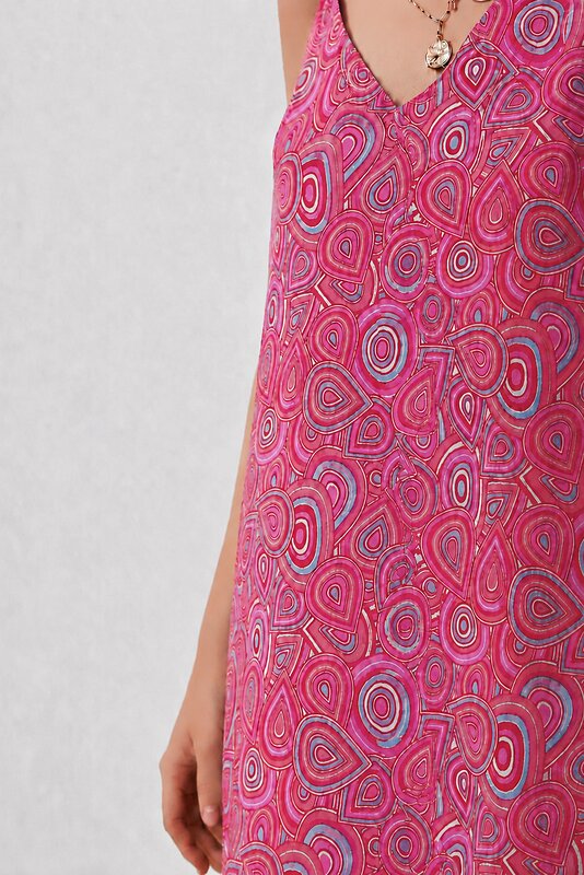 Lika Dress Сарафан 601267 10748 Коралл/Огурцы бирюза