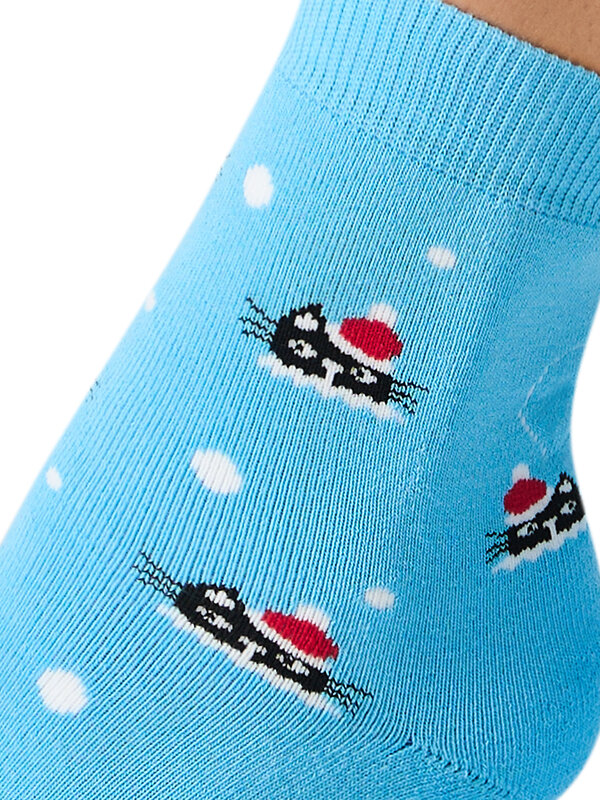 Minimi Носки 601274 MINI INVERNO 3300- 5 (котики) Blu Сhiaro (Голубой)