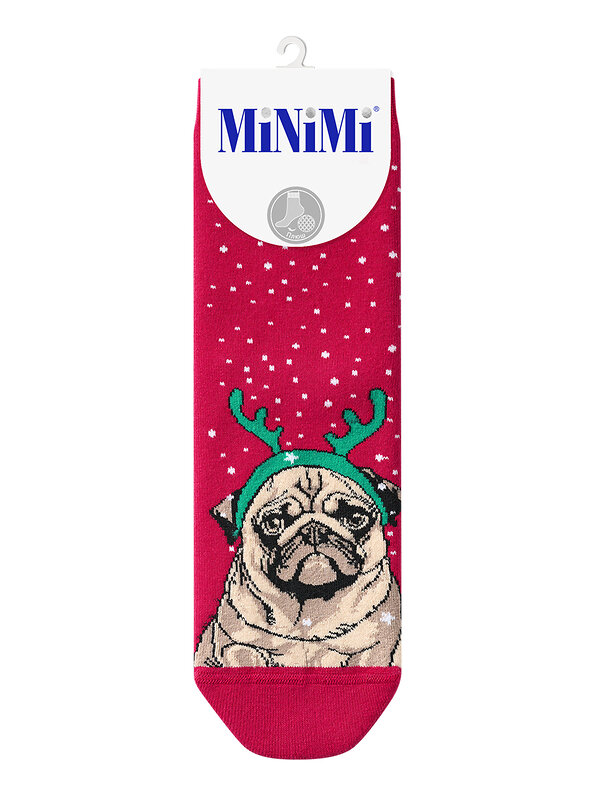 Minimi Носки 601285 MINI INVERNO 3300- 9 (собаки) Rosso (Красный)