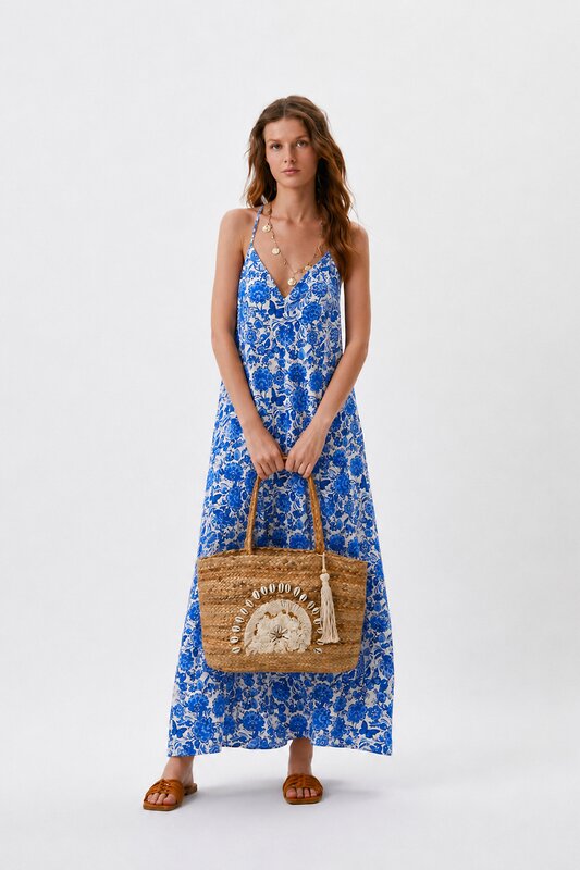 Lika Dress Сарафан 601618 10746 Белый/Гжель василёк