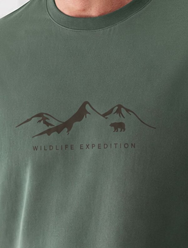 VILATTE Футболка 601710 U49.068 т.оливковый_wildlife