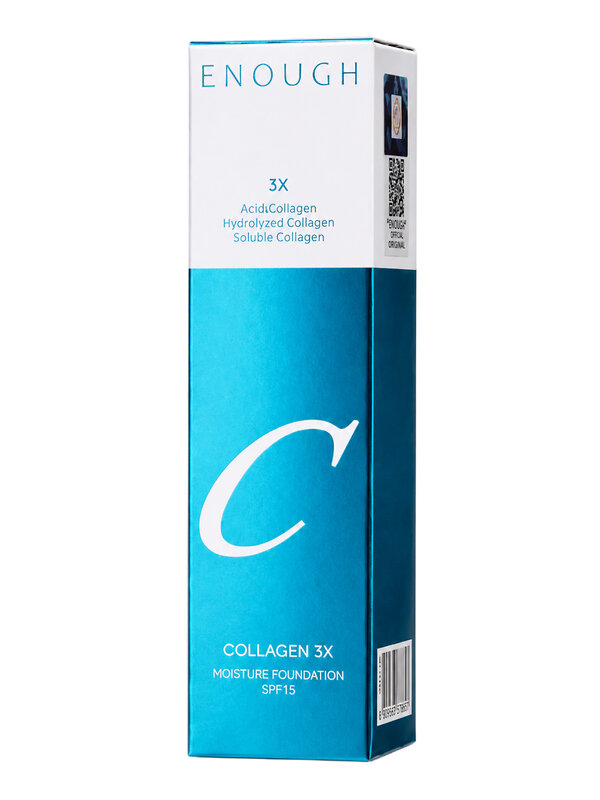 Enough Увлажняющий тональный крем для лица с коллагеном N00 / Collagen 3X Moisture Foundation SPF15, слоновая кость, 100 мл 601839 28592 
