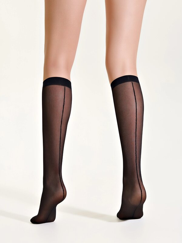 Conte elegant Гольфы 601905 FANTASY LINE MESH nero