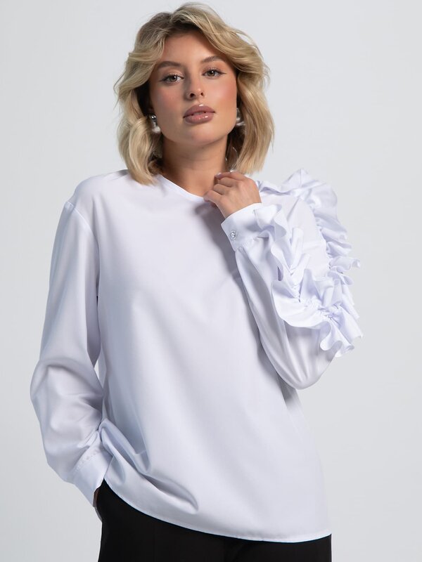 LT Collection Блуза 602111 Б16173-16М Белый