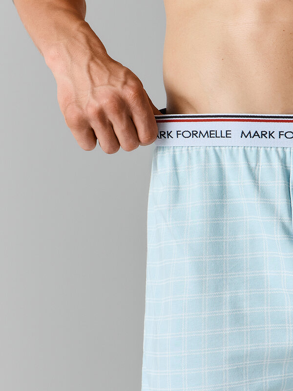MARK FORMELLE Трусы 602545 411222-3 клетка на голубой дымке +клетка на шторме +клетка на море