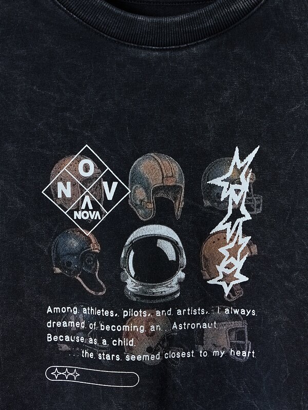 MARK FORMELLE Футболка 602551 113452 ACID WASH на черном +печать