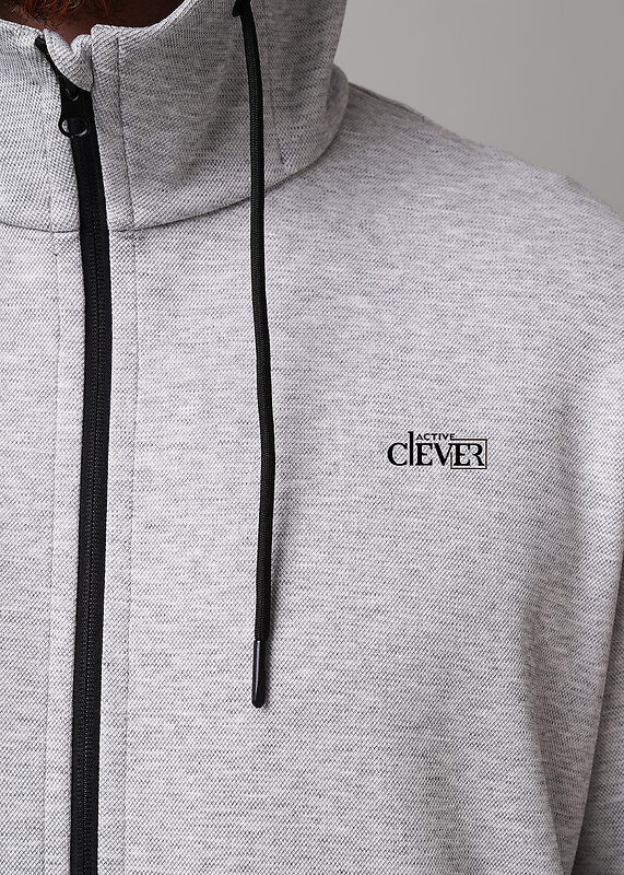 CLEVER Куртка 602732 462661/06зп_п меланж серый