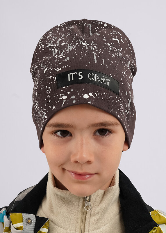 CLEVER Шапка 602932 466095/4рп коричневый