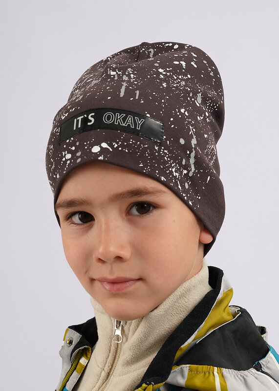 CLEVER Шапка 602932 466095/4рп коричневый