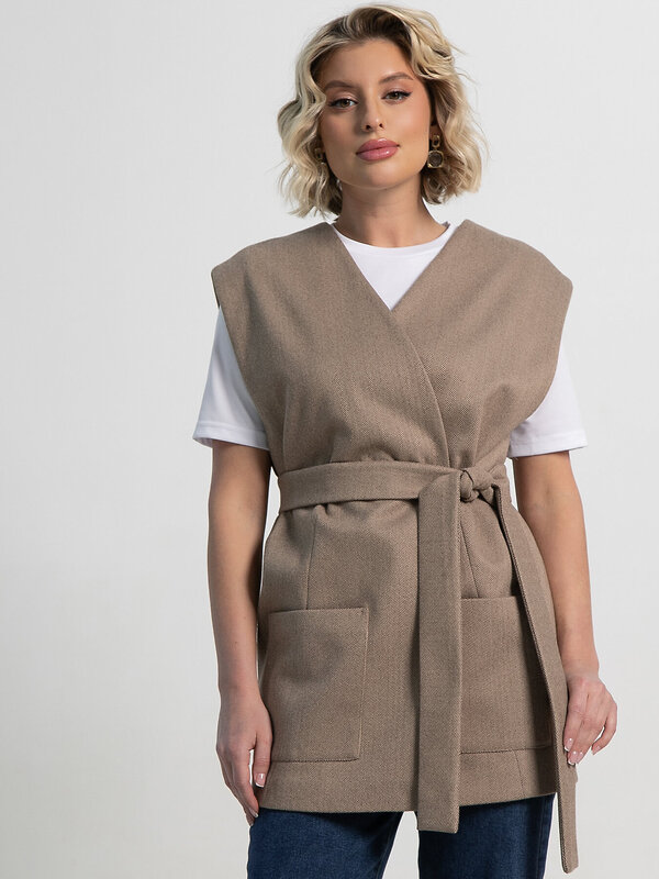 LT Collection Жилет 603076 Б15177-16М Бежевый