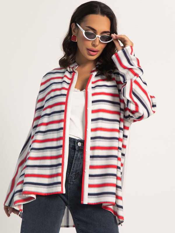 LT Collection Блуза 603077 Б16073-39М Синий