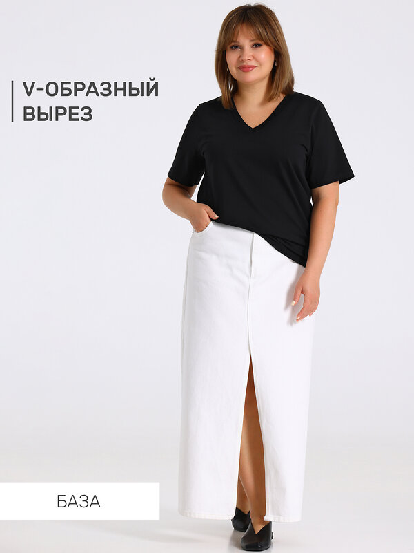 Апрель Футболка 603279 1ЖДФК5156804 черный
