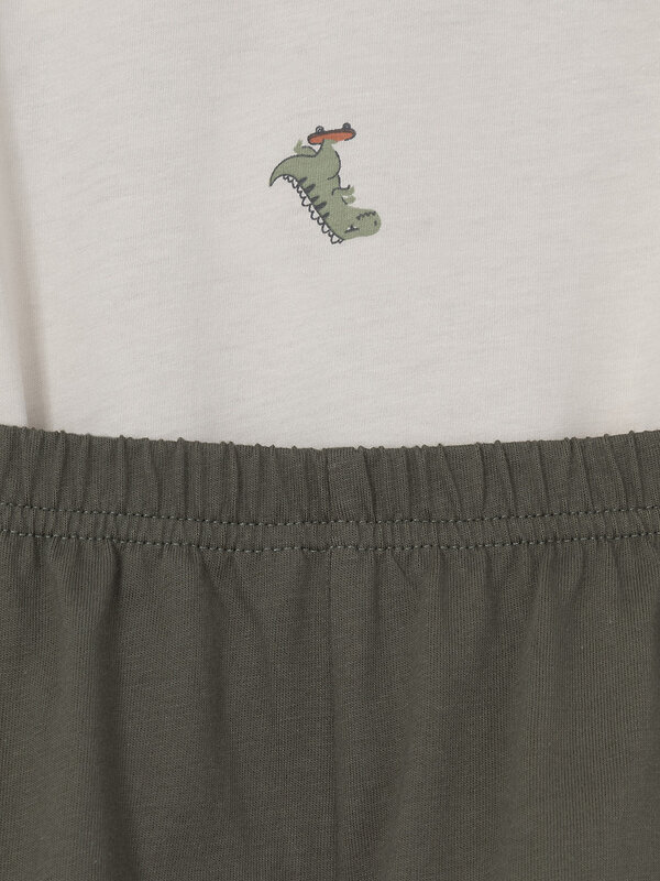 CROCKID Пижама 603527 МП 1697 кремовый, хаки