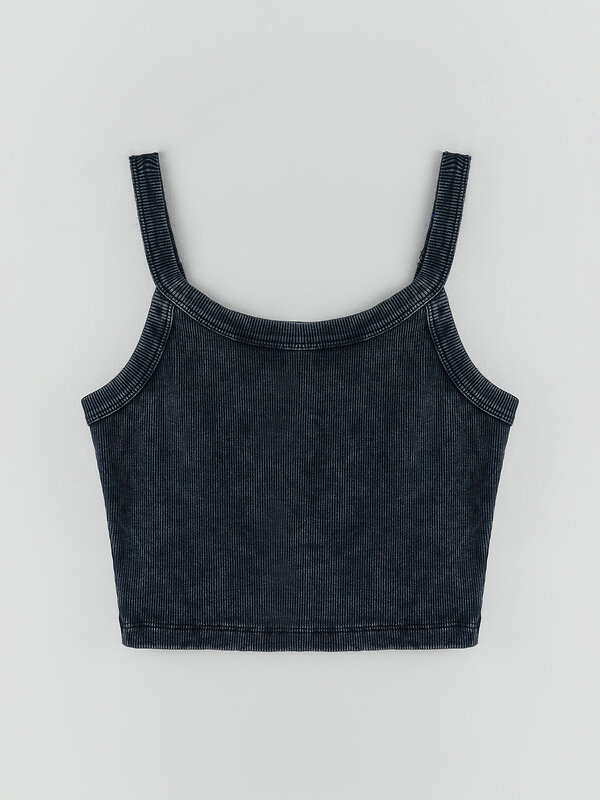 MARK FORMELLE Топ 603661 112921 ACID WASH черный