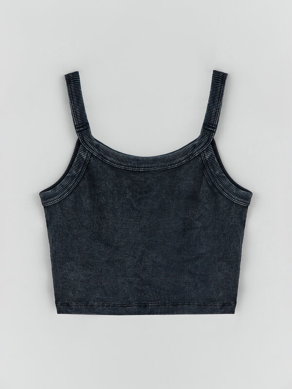 MARK FORMELLE Топ 603661 112921 ACID WASH черный