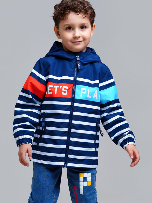 PLAYTODAY Куртка 504008 12512272 тёмно-синий,оранжевый,голубой