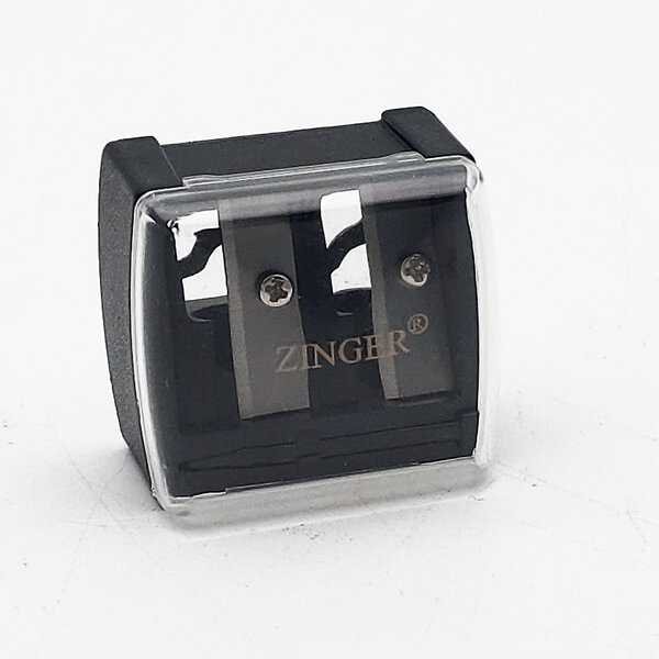 Zinger Точилка для косметических карандашей двойная / Classic SH-22, пластик, черный 604452 1228 