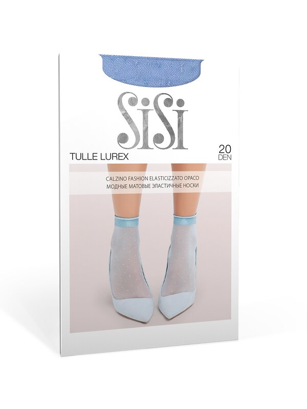 SiSi Носки 604477 calz. TULLE LUREX носки Blu (Синий)