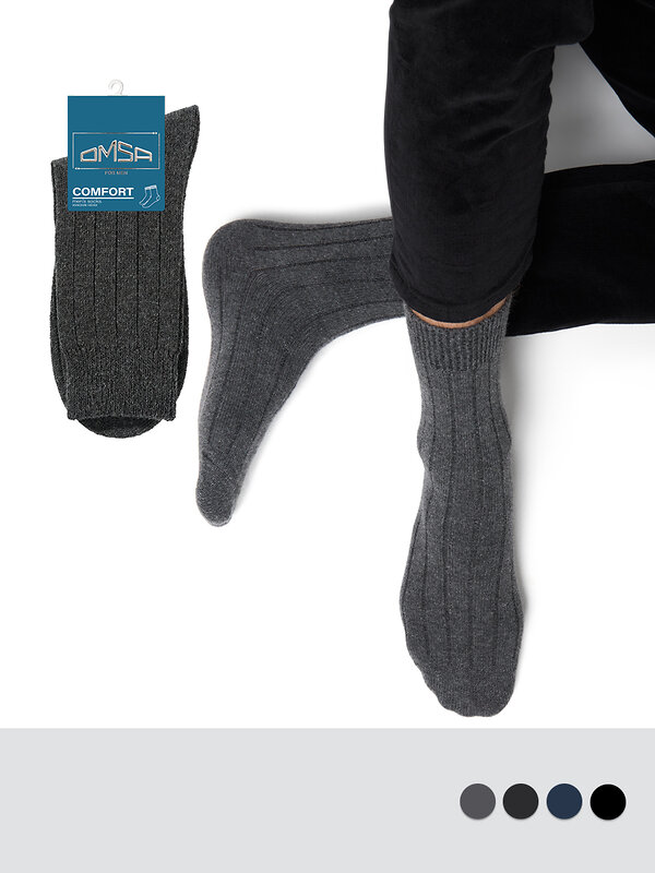 Omsa Носки 604482 OMSA COMFORT 306, WO+PC Grigio (Серый)