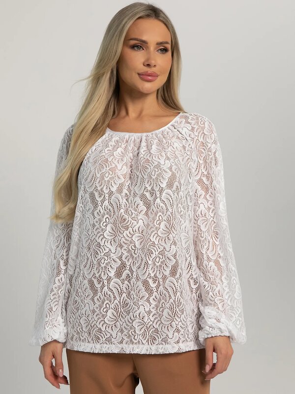 LT Collection Блуза 604898 Б16192-10М Белый