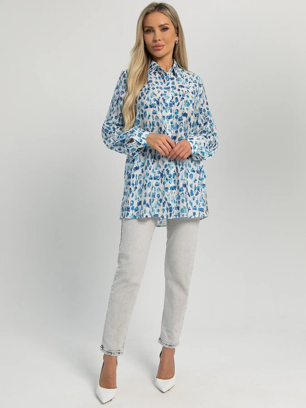 LT Collection Блуза 604903 Б16207-30М Голубой