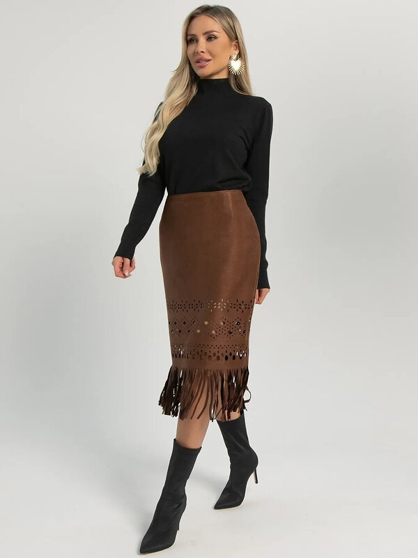 LT Collection Юбка 604906 Ю16225-10М Коричневый